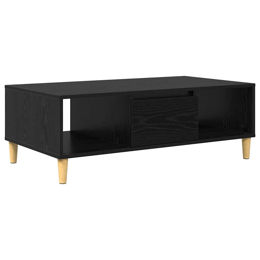 met opslag met de deur Zwart eiken 103.5 x 60 x 35 cm Bewerkt hout