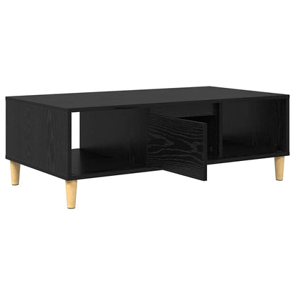met opslag met de deur Zwart eiken 103.5 x 60 x 35 cm Bewerkt hout