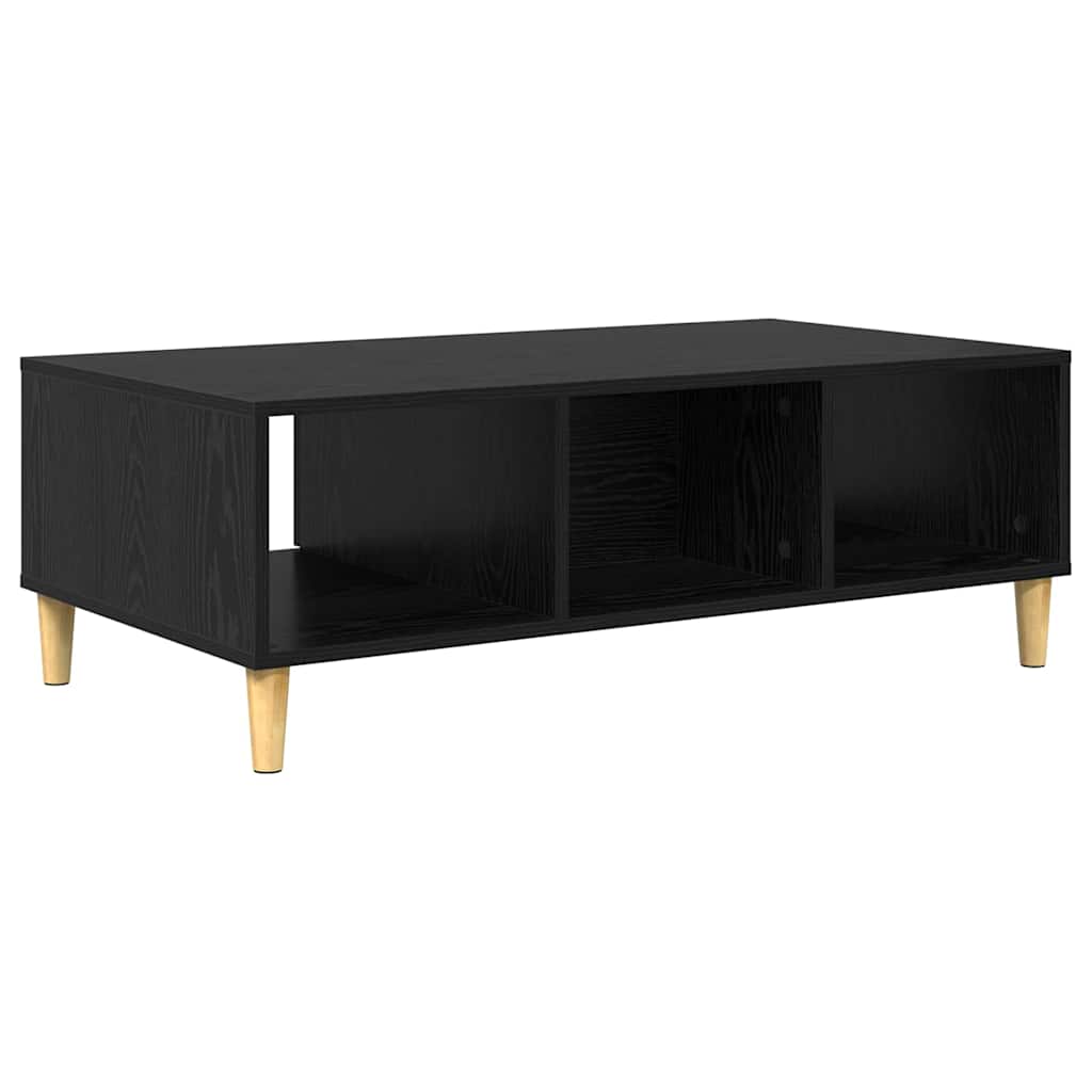 met opslag met de deur Zwart eiken 103.5 x 60 x 35 cm Bewerkt hout