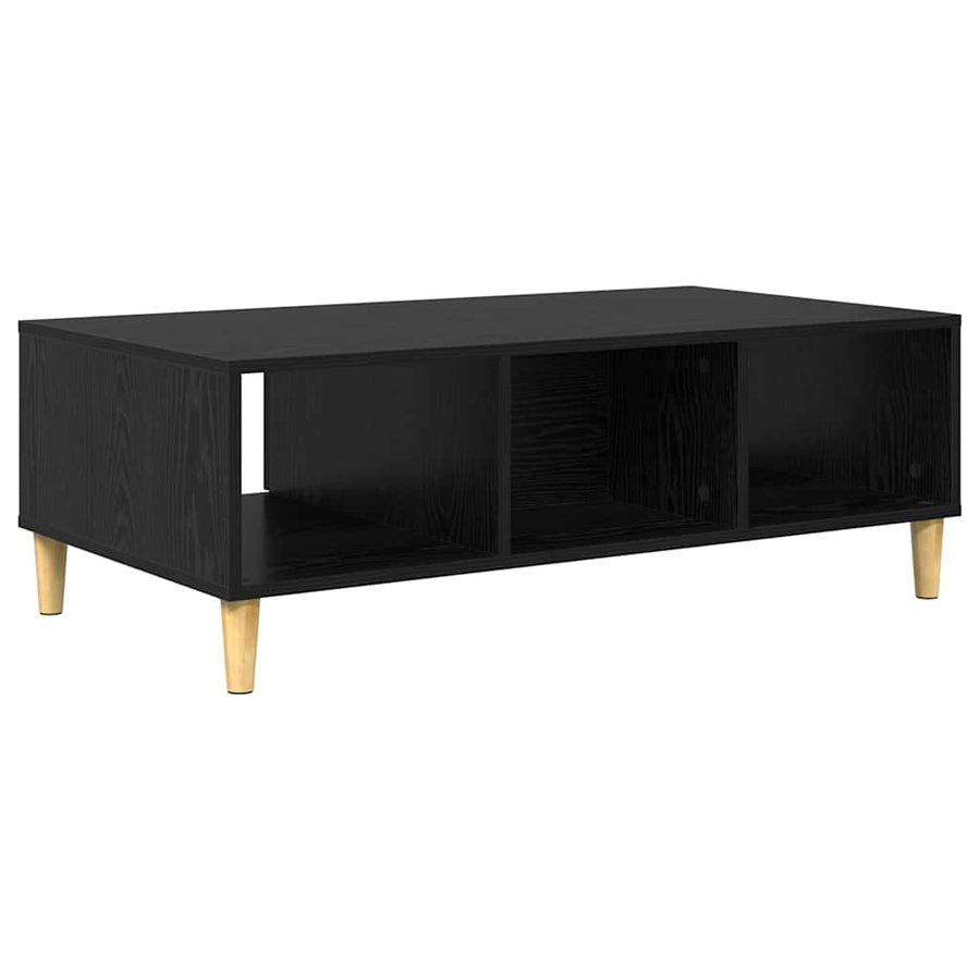 met opslag met de deur Zwart eiken 103.5 x 60 x 35 cm Bewerkt hout