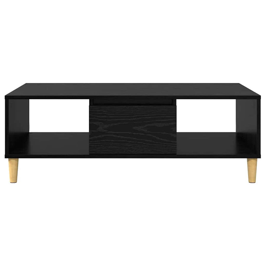 met opslag met de deur Zwart eiken 103.5 x 60 x 35 cm Bewerkt hout