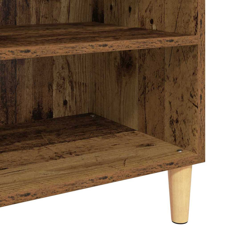 Dressoir met plank Oud hout 57 x 35 x 90 cm Bewerkt hout