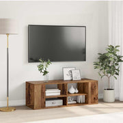 Tv-meubel 102x35x35 cm bewerkt hout