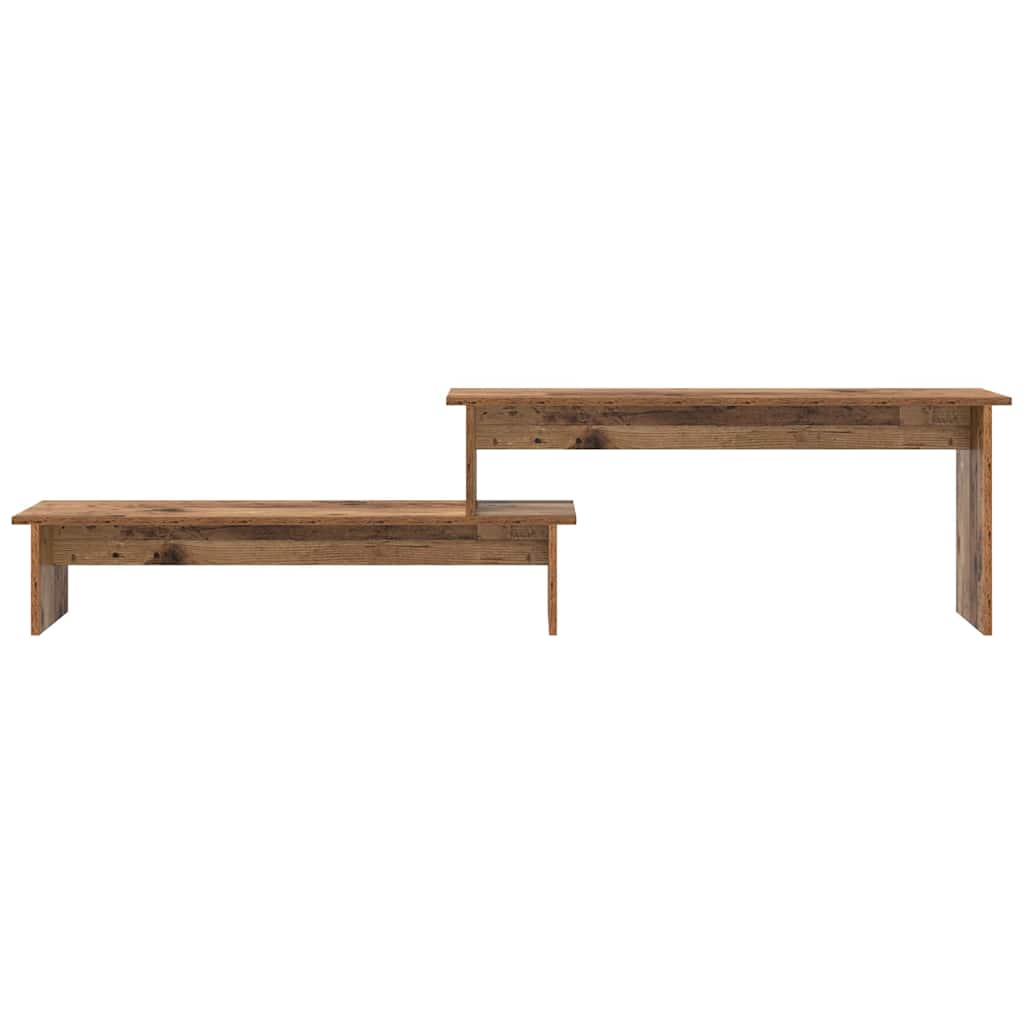 TV-kast met plank met opslag Oud hout 180 x 30 x 43 cm Bewerkt hout