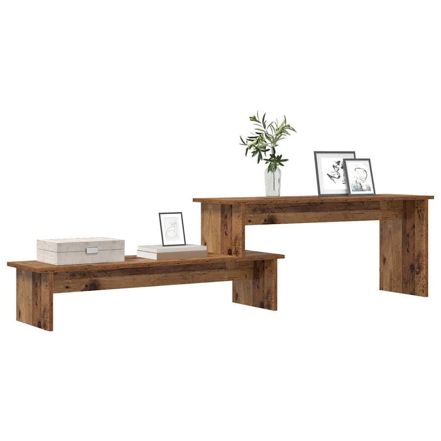 TV-kast met plank met opslag Oud hout 180 x 30 x 43 cm Bewerkt hout