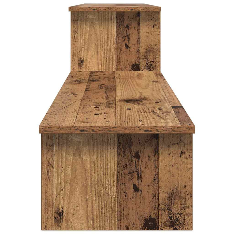 TV-kast met plank met opslag Oud hout 180 x 30 x 43 cm Bewerkt hout