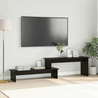 Tv-meubel 180x30x43 cm zwart eiken bewerkt hout
