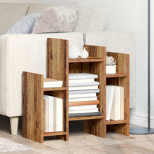 Bijzetkast met plank Oud hout 60 x 26 x 60 cm Bewerkt hout