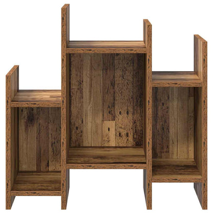 Bijzetkast met plank Oud hout 60 x 26 x 60 cm Bewerkt hout