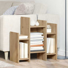Bijzetkast eiken 60x26x60 cm bewerkt hout