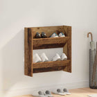 Schoenenkast 60x18x60 cm bewerkt hout