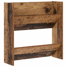 Wand Schoenenkasten Oud hout 60 x 18 x 60 cm Bewerkt hout