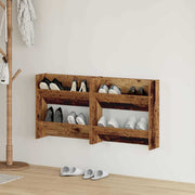 Schoenenkast 60x18x60 cm bewerkt hout bruin