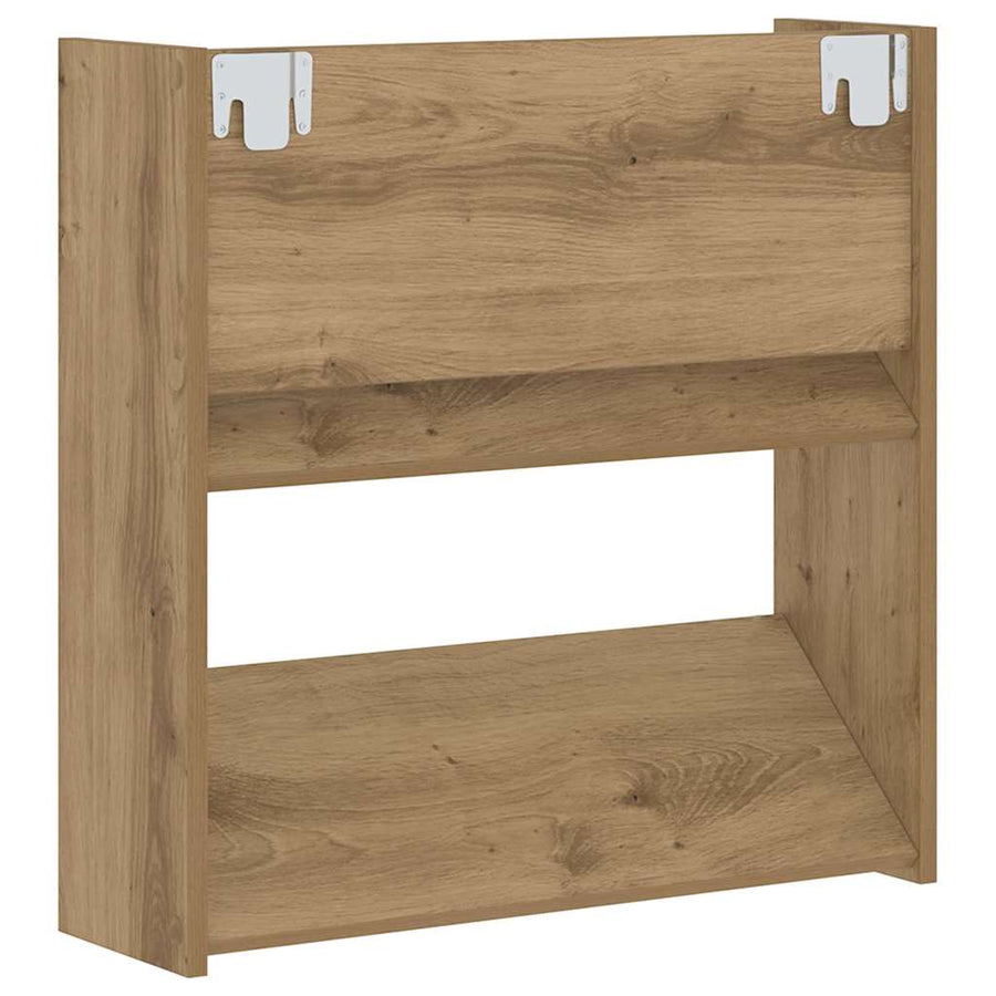 Wand Schoenenkasten met plank Anders met opslag 2 pcs artisanaal eikenkleurig