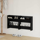 Shoe cabinet 2 pcs Black Oak 60 x 18 x 60 cm Engineered wood
