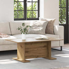 Coffee table artisanal oak color 103.5 x 60 x 40 cm