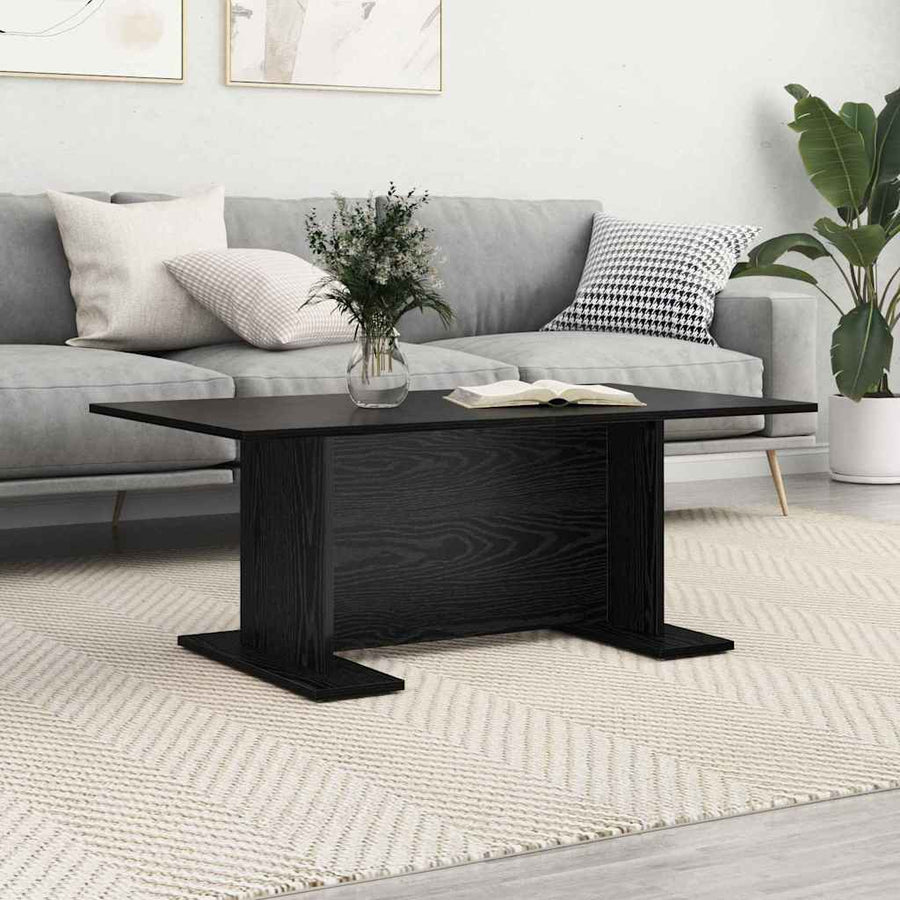 Salontafel Anders Zwart eiken 103,5 x 60 x 40 cm Bewerkt hout