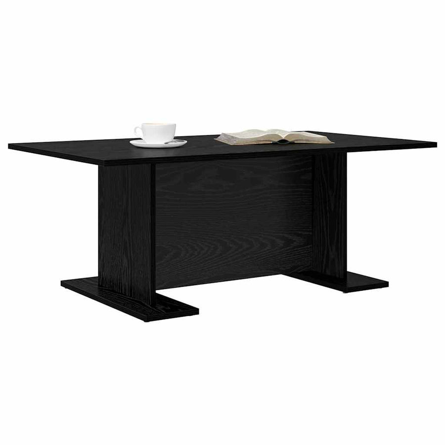 Salontafel Anders Zwart eiken 103,5 x 60 x 40 cm Bewerkt hout