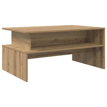 Salontafel met plank Anders met opslag artisanaal eikenkleurig 90 x 55 x 42.5 cm