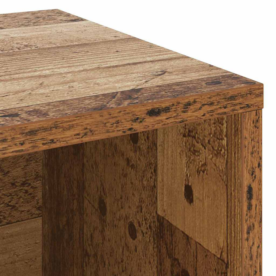 Schoenenbank met plank Anders Oud hout 103 x 30 x 55 cm Bewerkt hout