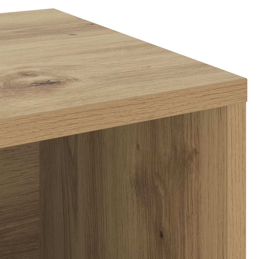 Schoenenbank met plank Anders artisanaal eikenkleurig 103 x 30 x 55 cm