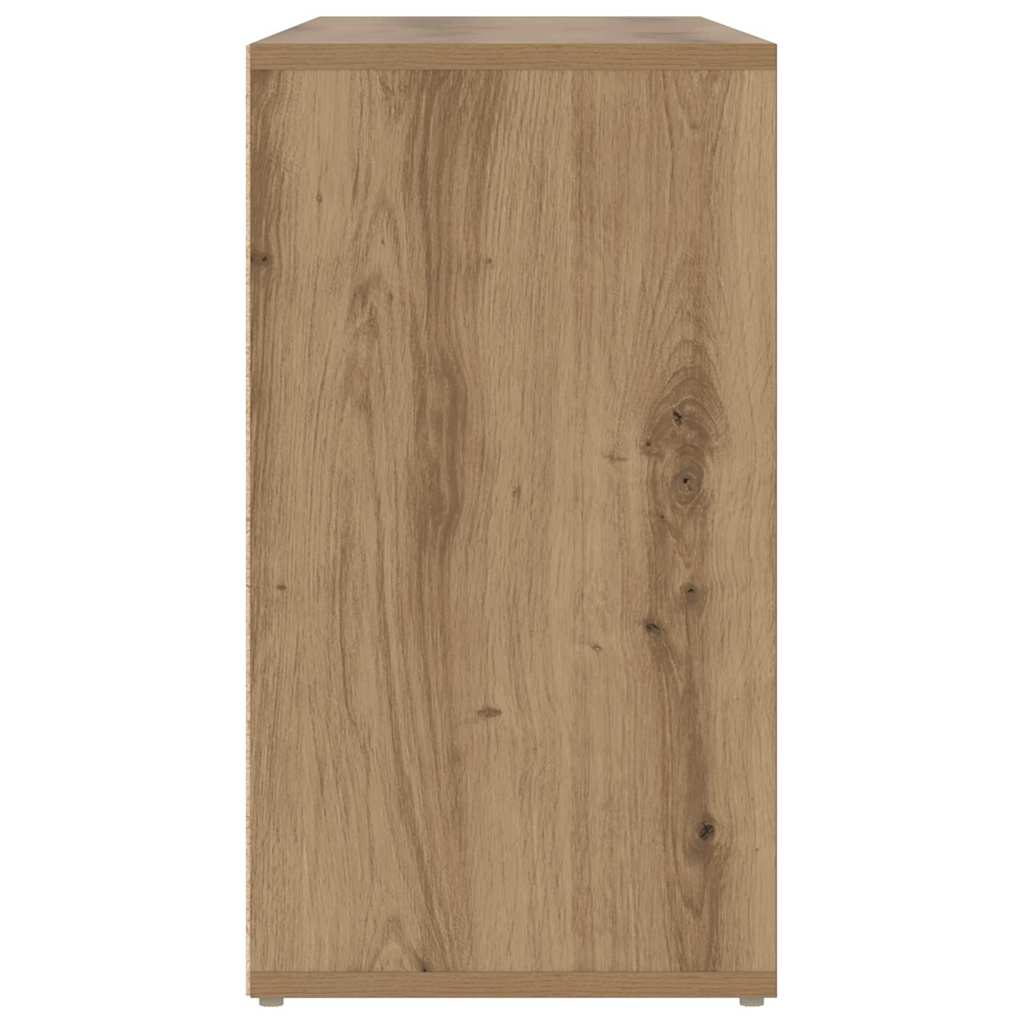Schoenenbank met plank Anders artisanaal eikenkleurig 103 x 30 x 55 cm