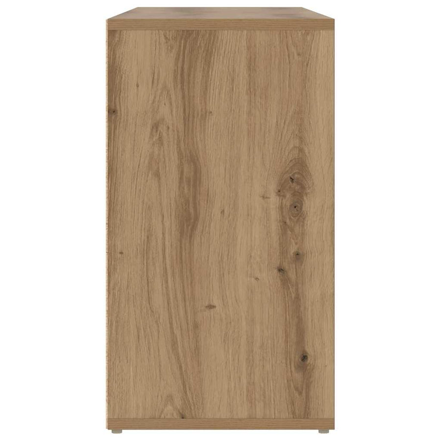 Schoenenbank met plank Anders artisanaal eikenkleurig 103 x 30 x 55 cm