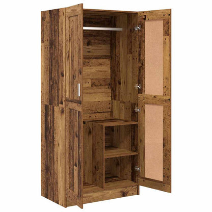 Kledingkast Oude hout 82,5 x 51,5 x 180 cm Bewerkt hout