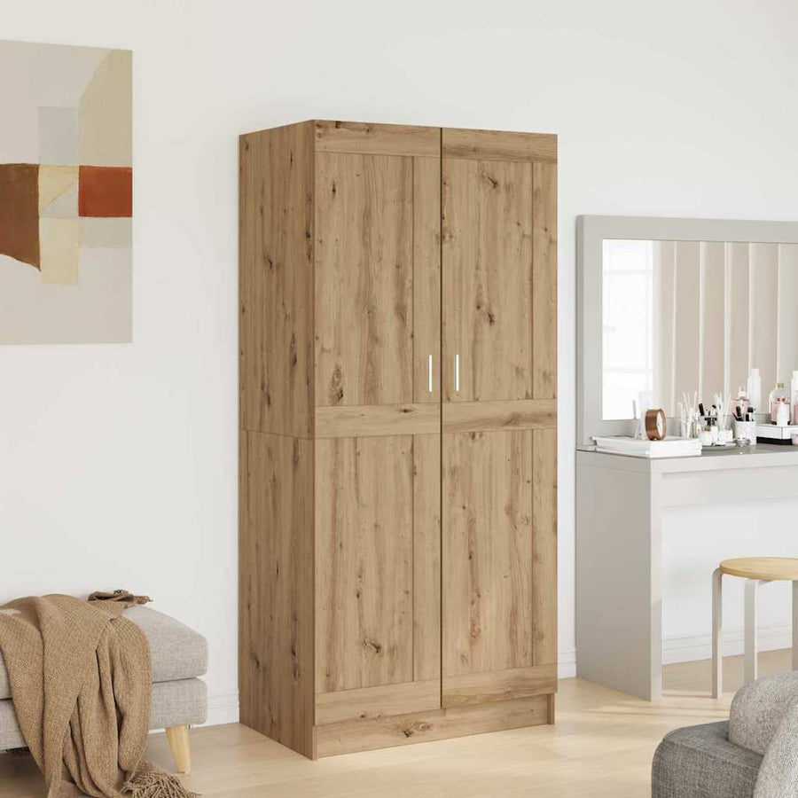 Kledingkast met plank Ambachtelijk eiken 82,5 x 51,5 x 180 cm