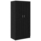 Wardrobe Black Oak 82.5 x 51.5 x 180 cm Engineered Wood
