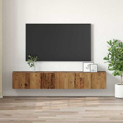 TV Meubel Set Oud Hout Hout Standaard Opslag TV Meubel