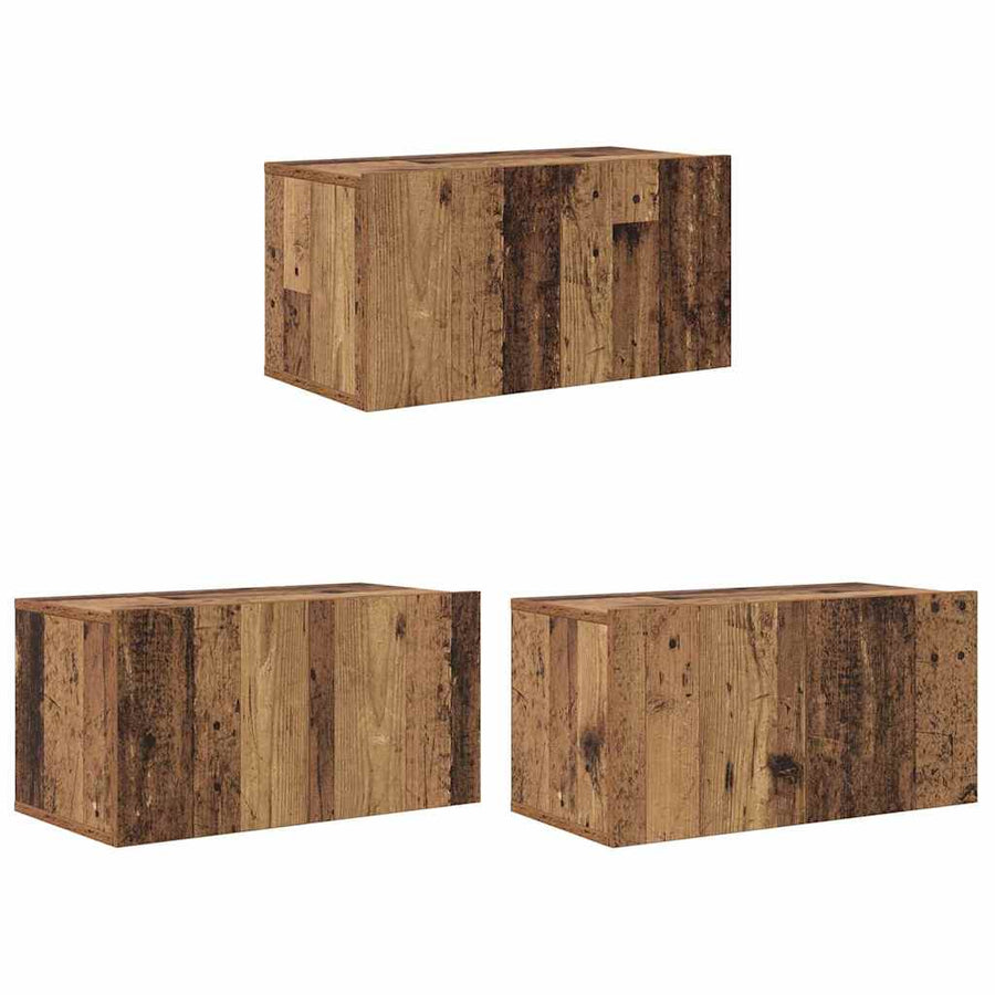 TV Meubel Set Oud Hout Hout Standaard Opslag TV Meubel