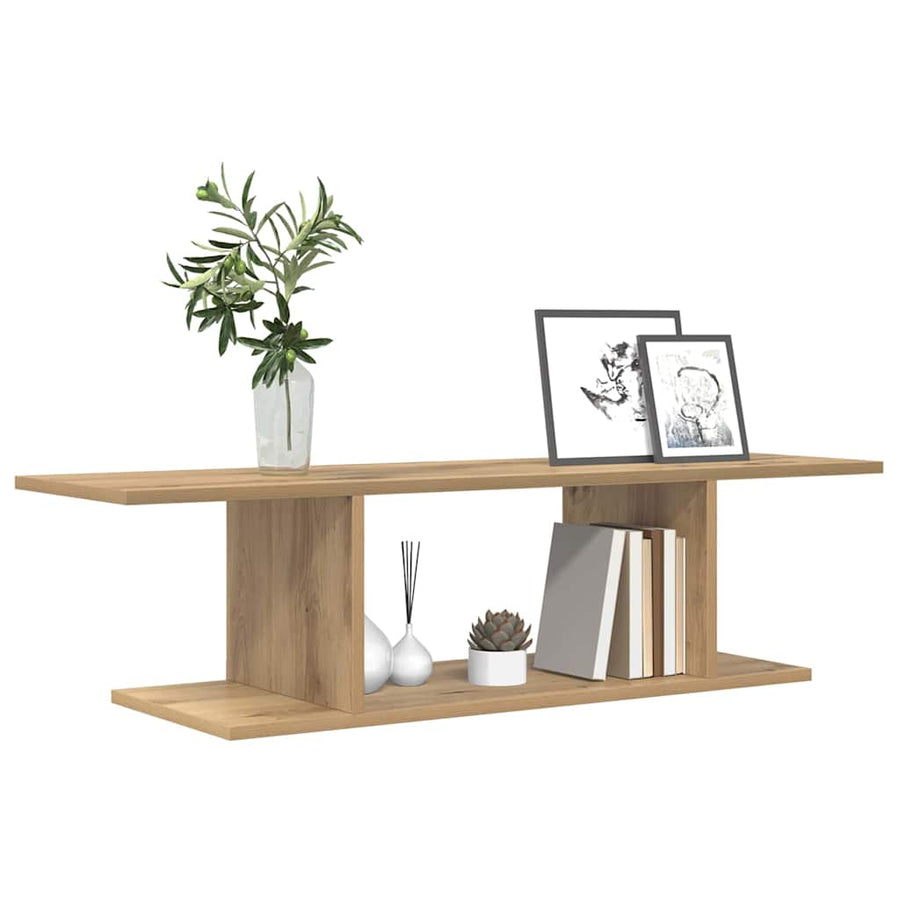 TV-kast met plank met opslag Bruin 103 x 30 x 26,5 cm Bewerkt hout