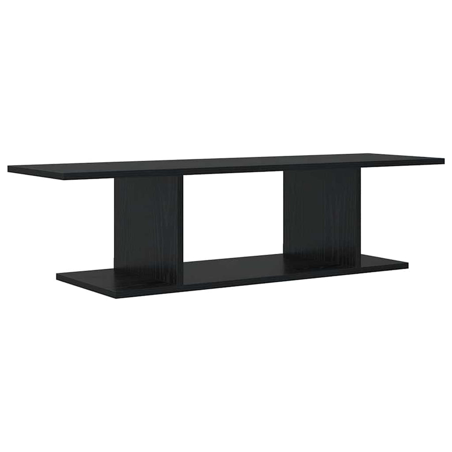 TV-kast met plank met opslag Zwart 103 x 30 x 26,5 cm Bewerkt hout