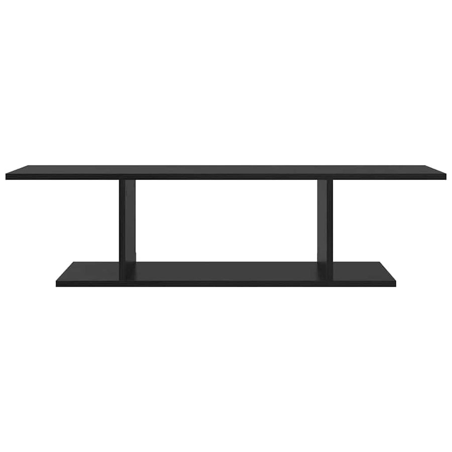 TV-kast met plank met opslag Zwart 103 x 30 x 26,5 cm Bewerkt hout