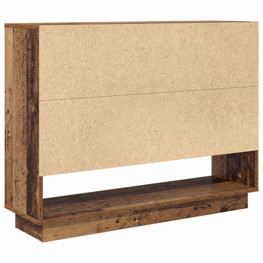 Dressoir met plank met de deur Oud hout 97 x 29 x 75 cm Bewerkt hout