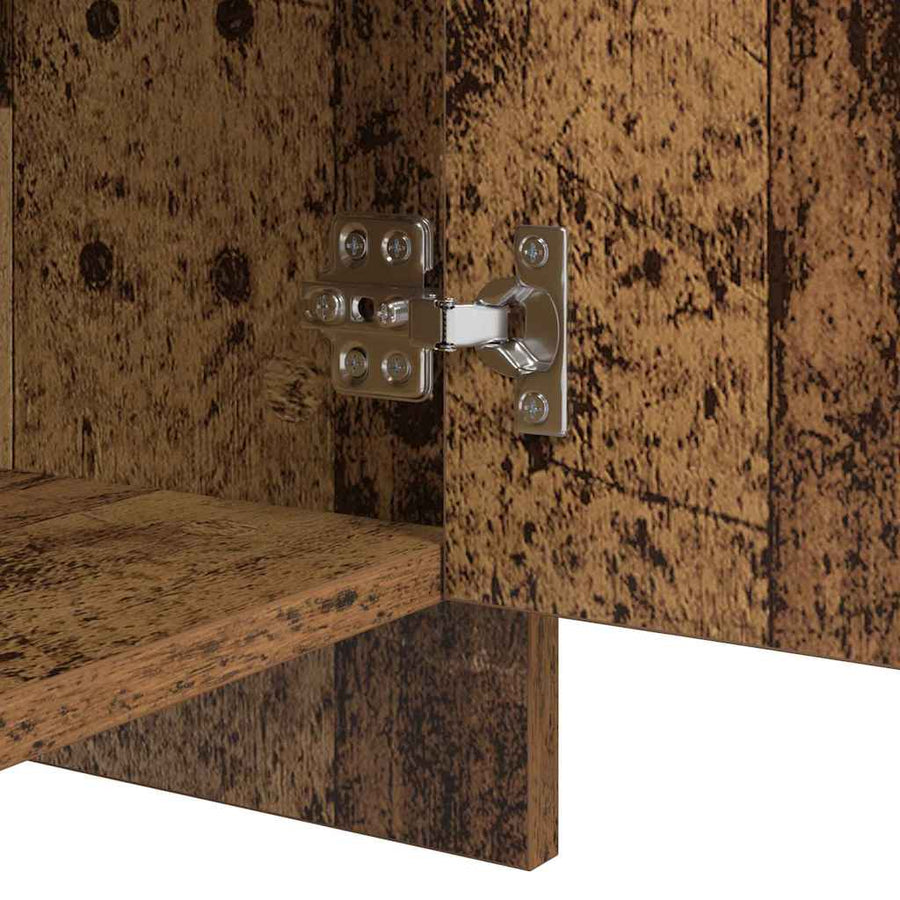 Dressoir met de deur Oud hout 70 x 41 x 75 cm Bewerkt hout