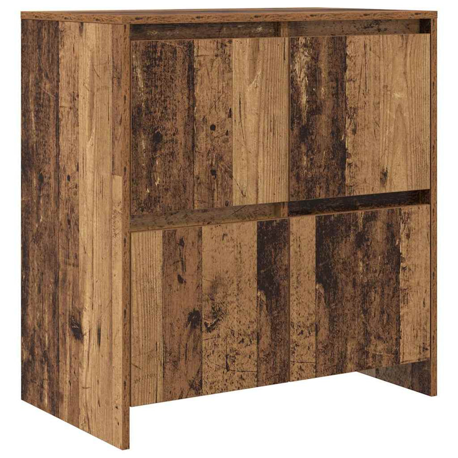 Dressoir met de deur Oud hout 70 x 41 x 75 cm Bewerkt hout