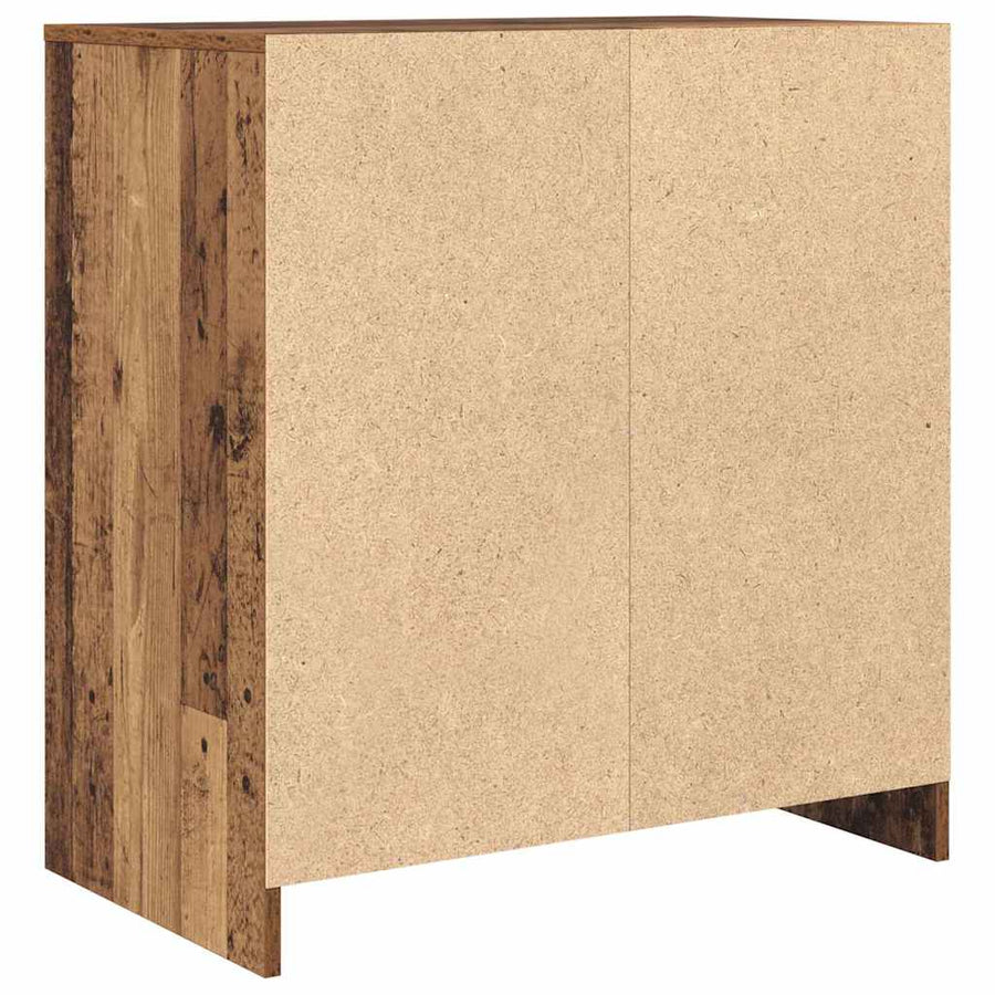 Dressoir met de deur Oud hout 70 x 41 x 75 cm Bewerkt hout