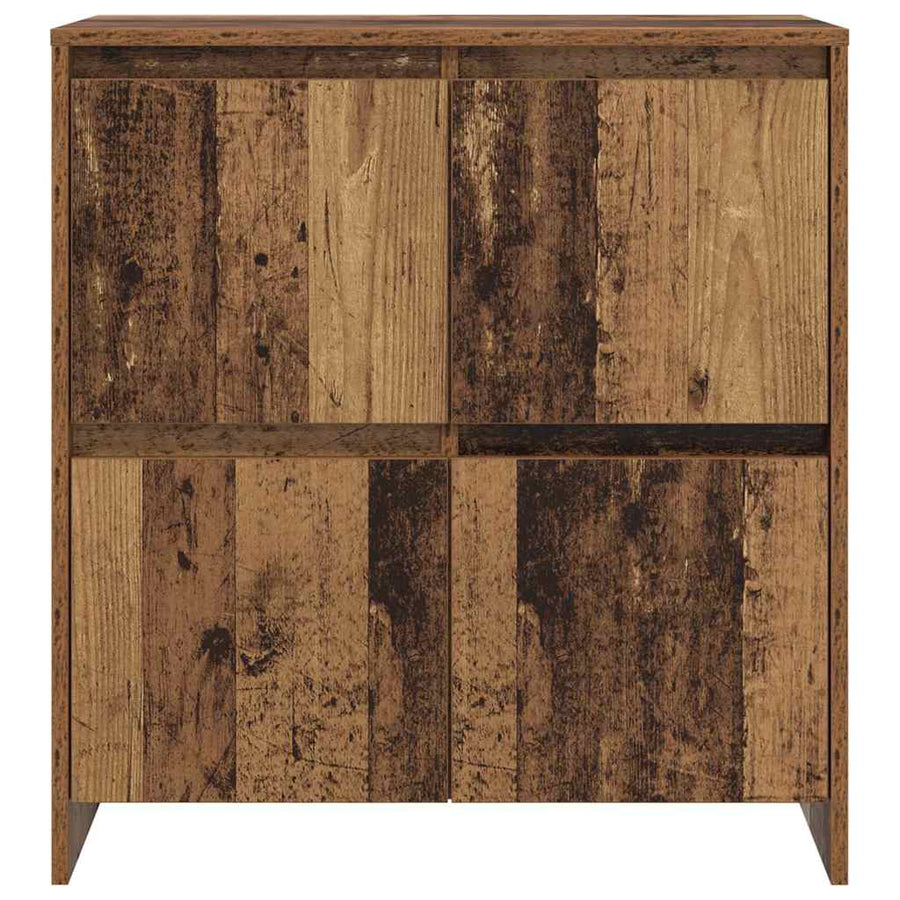 Dressoir met de deur Oud hout 70 x 41 x 75 cm Bewerkt hout