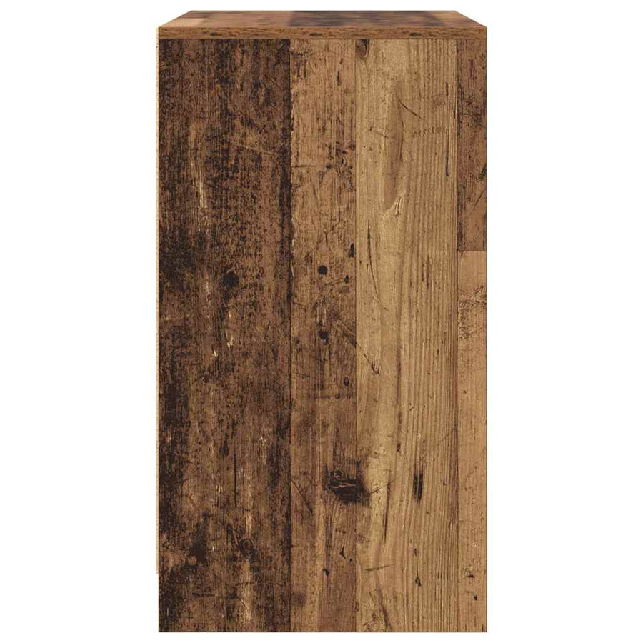 Dressoir met de deur Oud hout 70 x 41 x 75 cm Bewerkt hout
