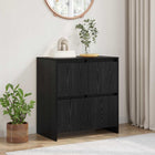 Sideboard Black Oak 70 x 41 x 75 cm Engineered wood