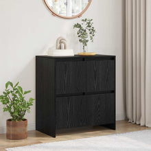 Dressoir met de deur Zwart eiken 70 x 41 x 75 cm Bewerkt hout