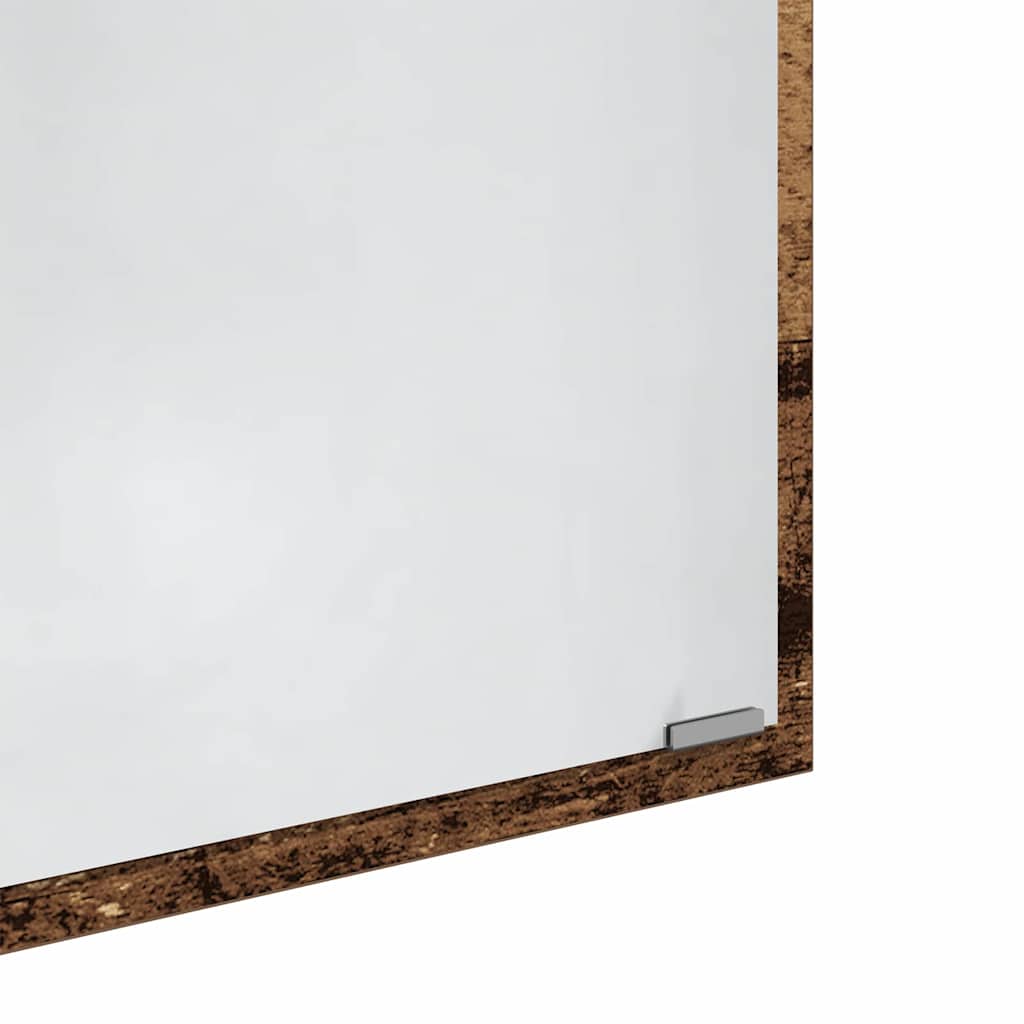 LED Badkamer Spiegel Oud Hout 40 x 37 x 8.5 cm Bewerkt hout