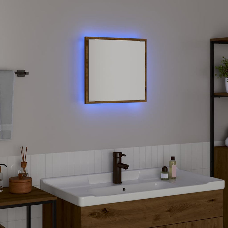 LED Badkamer Spiegel met spiegel Artisan Eiken 40 x 37 x 8.5 cm