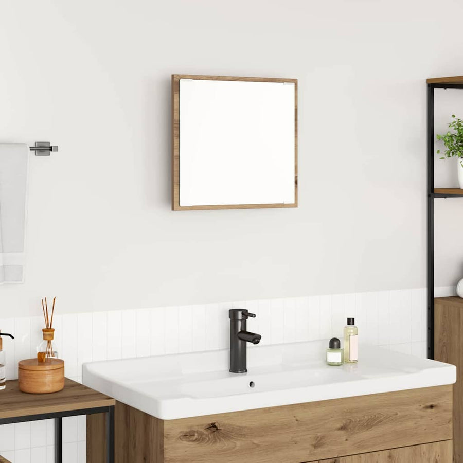 LED Badkamer Spiegel met spiegel Artisan Eiken 40 x 37 x 8.5 cm