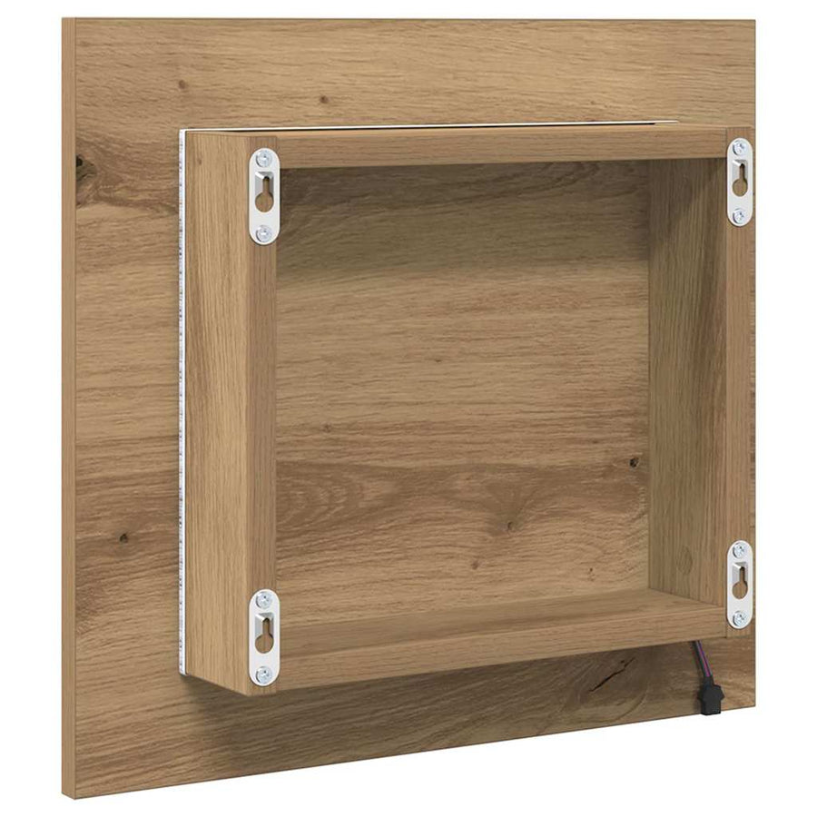 LED Badkamer Spiegel met spiegel Artisan Eiken 40 x 37 x 8.5 cm
