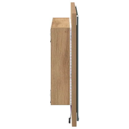 LED Badkamer Spiegel met spiegel Artisan Eiken 40 x 37 x 8.5 cm