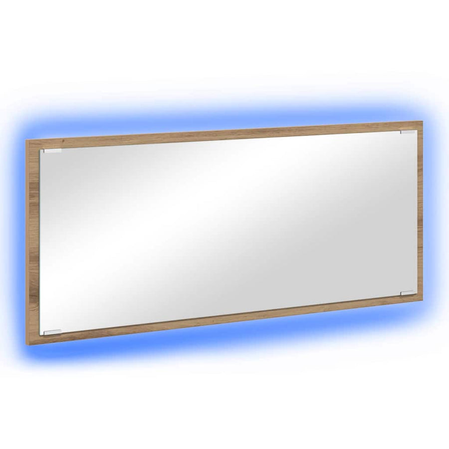 Spiegel met spiegel Artisan Eiken 90 x 8,5 x 37 cm Bewerkt hout