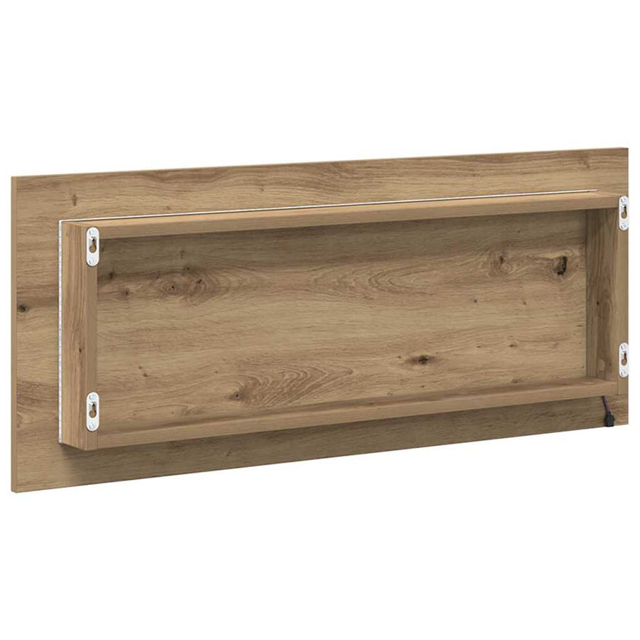 Spiegel met spiegel Artisan Eiken 90 x 8,5 x 37 cm Bewerkt hout
